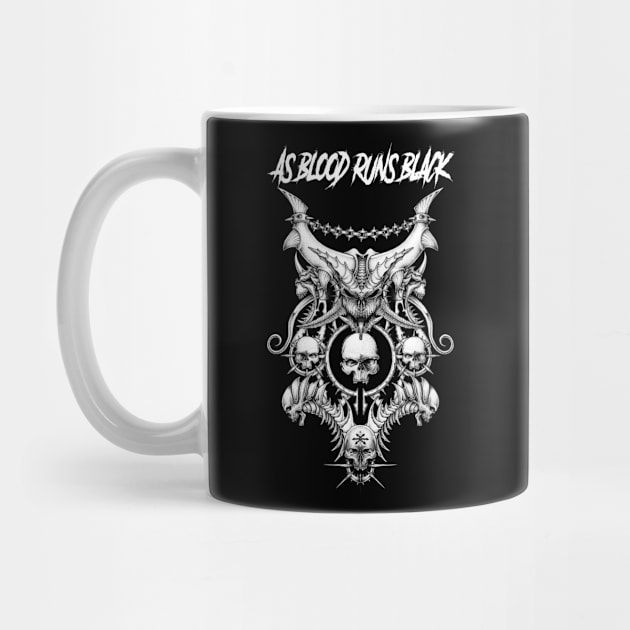 AS BLOOD RUNS BLACK BAND MERCHANDISE by Angelic Cyberpunk